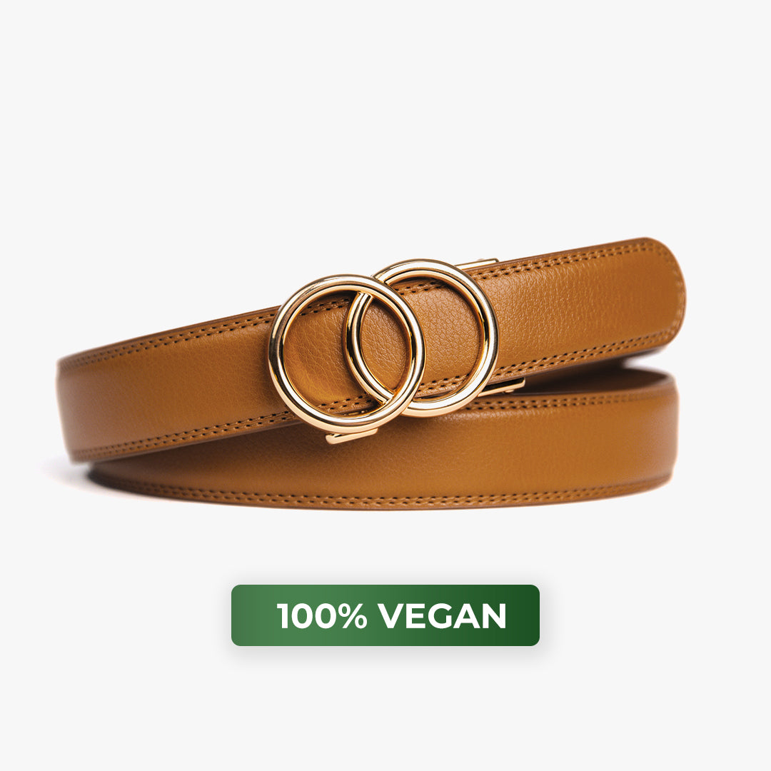 Cinturón Cordano Modern — Coñac (Vegano)