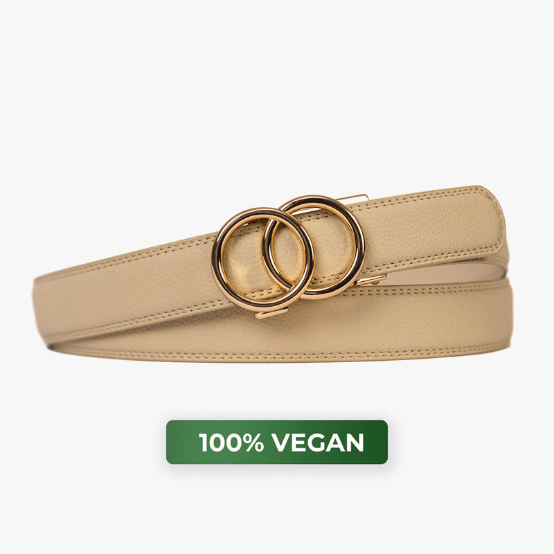Cinturón Cordano Modern — Beige (Vegano)