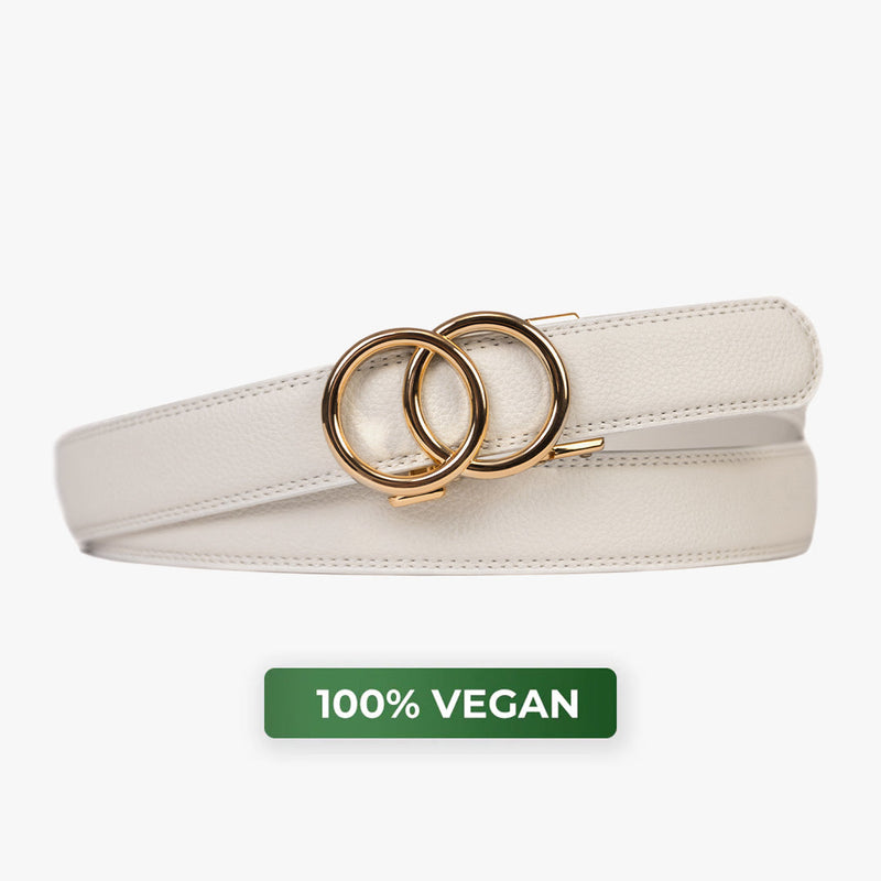 Cinturón Cordano Modern — Blanco (Vegano)