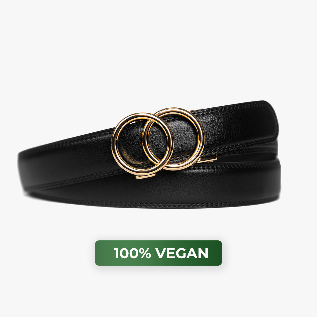 Cinturón Cordano Modern — Negro (Vegano)